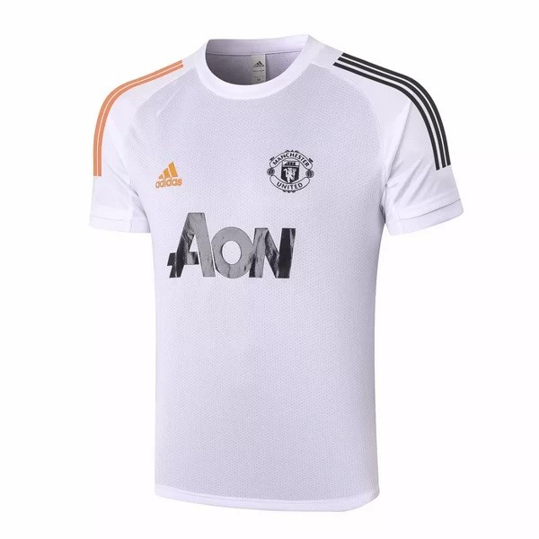 Entrenamiento Manchester United 2020 2021 Blanco Naranja Negro